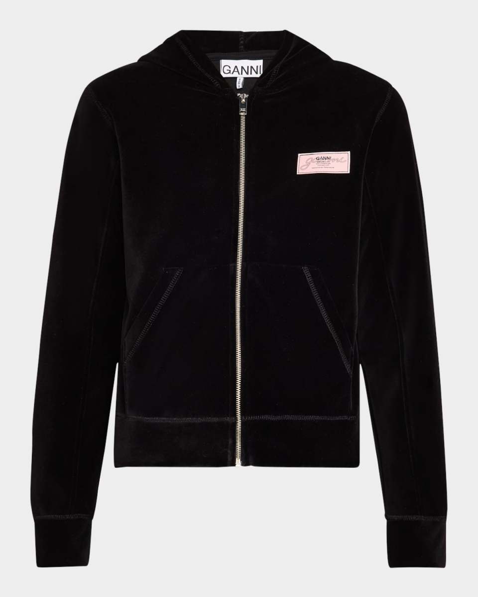 Heavy Velour Zip Hoodie